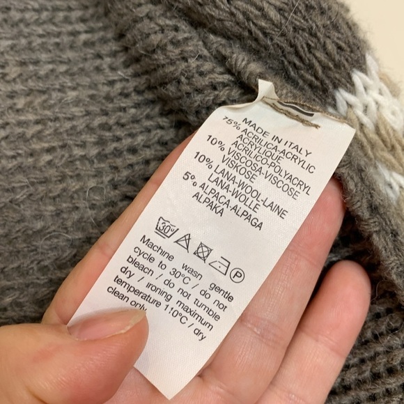 Lola || NWT Made in Italy Open Front Fringe Waterfall Knit Cardigan Sweater S - Picture 12 of 17
